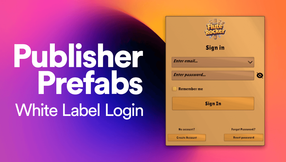 LootLocker Publisher Prefabs: White Label Login